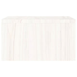 Monitor Stand White 50x27x15 cm Solid Wood Pine