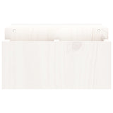 Monitor Stand White 70x27.5x15 cm Solid Wood Pine