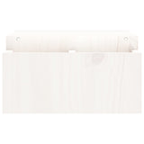 Monitor Stand White 70x27.5x15 cm Solid Wood Pine - Rear View