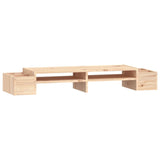 Monitor Stand 100x27.5x15 cm Solid Wood Pine - Front View