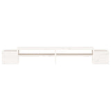 Monitor Stand White 100x27.5x15 cm Solid Wood Pine
