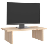 Monitor Stand 50x27x15 cm Solid Wood Pine - Top-Down View