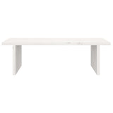 Monitor Stand White 50x27x15 cm Solid Wood Pine