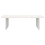 Monitor Stand White 50x27x15 cm Solid Wood Pine