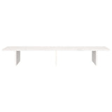 Monitor Stand White 100x27x15 cm Solid Wood Pine