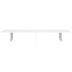 Monitor Stand White 100x27x15 cm Solid Wood Pine
