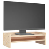 Monitor Stand 50x24x16 cm Solid Wood Pine - Top-Down View