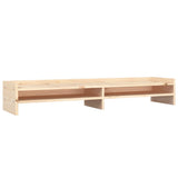 Monitor Stand 100x24x16 cm Solid Wood Pine - Front View