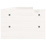 Monitor Stand White 100x24x16 cm Solid Wood Pine