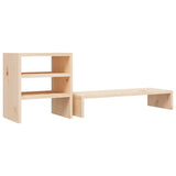 Monitor Stand 81x20x30 cm Solid Wood Pine - Rear View