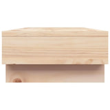 Monitor Stand 60x27x14 cm Solid Wood Pine - Rear View