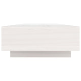 Monitor Stand White 100x27x14 cm Solid Wood Pine