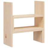 Monitor Stand (39-72)x17x43 cm Solid Wood Pine - Close-Up Angle