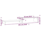 Monitor Stand (52-101)x22x14 cm Solid Wood Pine