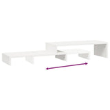 Monitor Stand White (52-101)x22x14 cm Solid Wood Pine - Extra Image