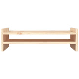 Monitor Stand 50x27x15 cm Solid Wood Pine - 45-Degree Angle