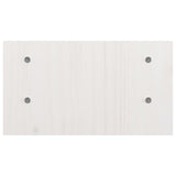 Monitor Stand White 50x27x15 cm Solid Wood Pine - Rear View