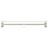 Monitor Stand White 100x27x15 cm Solid Wood Pine - 45-Degree Angle