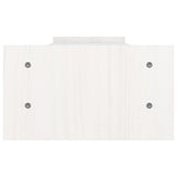 Monitor Stand White 100x27x15 cm Solid Wood Pine