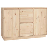 Sideboard 111x34x75 cm Solid Wood Pine - Front View