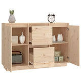 Sideboard 111x34x75 cm Solid Wood Pine - 45-Degree Angle