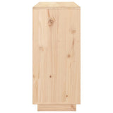 Sideboard 111x34x75 cm Solid Wood Pine - Close-Up Angle