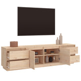TV Cabinet 176x37x47.5 cm Solid Wood Pine - 45-Degree Angle