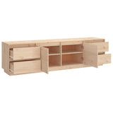 TV Cabinet 176x37x47.5 cm Solid Wood Pine - Low Angle