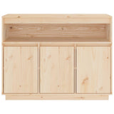 Sideboard 104.5x34x80 cm Solid Wood Pine - Rear View