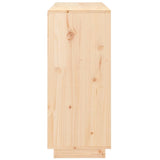 Sideboard 104.5x34x80 cm Solid Wood Pine - Close-Up Angle