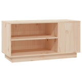 TV Cabinet 80x35x40.5 cm Solid Wood Pine - Front View