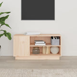 TV Cabinet 80x35x40.5 cm Solid Wood Pine - Side View