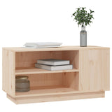 TV Cabinet 80x35x40.5 cm Solid Wood Pine - Top-Down View