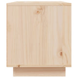 TV Cabinet 80x35x40.5 cm Solid Wood Pine - Rear View