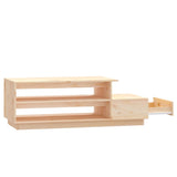 Coffee Table 120x50x40.5 cm Solid Wood Pine - Rear View