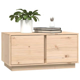 Coffee Table 80x50x40 cm Solid Wood Pine - Top-Down View