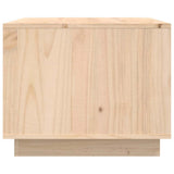 Coffee Table 80x50x40 cm Solid Wood Pine - Close-Up Angle