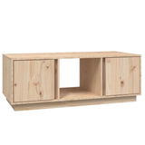 Coffee Table 110x50x40 cm Solid Wood Pine - Front View