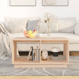 Coffee Table 80x50x40 cm Solid Wood Pine - Side View