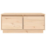 Coffee Table 80x50x35 cm Solid Wood Pine - Rear View