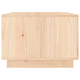 Coffee Table 80x50x35 cm Solid Wood Pine - Close-Up Angle
