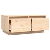 Coffee Table 80x50x35 cm Solid Wood Pine - Low Angle