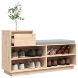 Shoe Cabinet 110x34x61 cm Solid Wood Pine - 45-Degree Angle