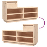 Shoe Cabinet 110x34x61 cm Solid Wood Pine - Extra Image