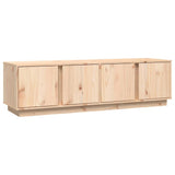 TV Cabinet 140x40x40 cm Solid Wood Pine - Front View