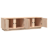 TV Cabinet 140x40x40 cm Solid Wood Pine - Close-Up Angle