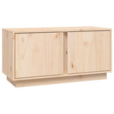TV Cabinet 80x35x40.5 cm Solid Wood Pine - Front View