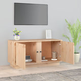 TV Cabinet 80x35x40.5 cm Solid Wood Pine - Side View