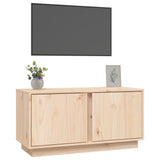 TV Cabinet 80x35x40.5 cm Solid Wood Pine
