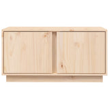 TV Cabinet 80x35x40.5 cm Solid Wood Pine - Rear View